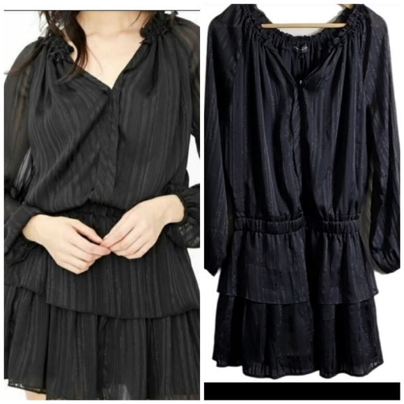 Generation Love Sydney Stripe Blouson Black Dress - Picture 5 of 11